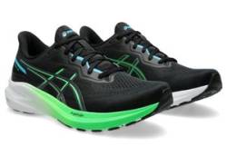 Laufschuh ASICS "GT-1000 13" Gr. 45, schwarz (schwarz, digital aqua) Schuhe für mehr Stabilität von asics