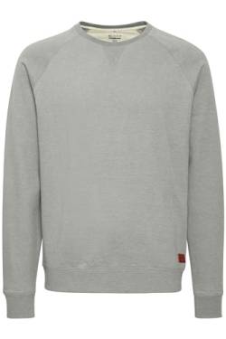 Blend BHAlex Herren Sweatshirt Pullover Sweater mit Rundhalsausschnitt Rippbündchen Baumwollmischung Regular fit, Größe:M, Farbe:Zink Mix (70815) von b BLEND