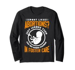 Don't like abortions foster care Design Langarmshirt von baby surrogate Design