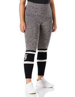 belly cloud Damen Melange Sport Leggings, Schwarz, L von belly cloud