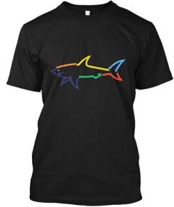 Colored Shark Paul Tee T-Shirt Black L von bertram