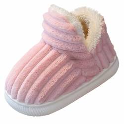 biJerou Hausschuh 34 Booties Kids The Cozy & Stylish Slipper Non Slip Plush Warm Home Slippers Hausschuhe Weltraum (Pink, 23.5 Infant) von biJerou