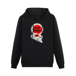 bicca Pullover Warm Hoodies Lucky Strike Its Toasted Cigarette Case Hoody Black M von bicca