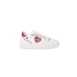 Love Moschino Roter Polyethylen-Sneaker von Love Moschino