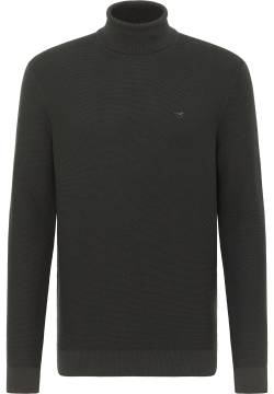 Mustang Herren Strickpullover mit Rollkragen anthrazit