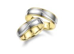 Verlobungsring MARRYA "Edelstahl Ringe Trauringe Eheringe Partnerringe" Fingerringe Gr. 64, Edelstahl, goldfarben (herren ring, silber, gold) Damen