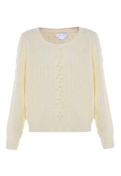 blonda Damen Sweater Wollweiss M/L von blonda