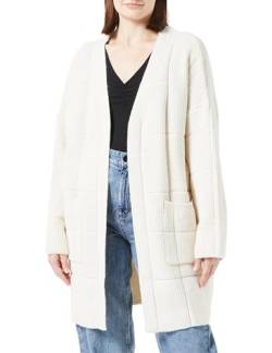 blonda Women's Offener Strick Cardigan, Wollweiss, XL/XXL von blonda