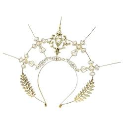 Halos Stirnband Spikes Kopfbedeckung Damen Kopfbedeckung Tiaras Haarreifen Hochzeit Party Haarschmuck von bnsggl