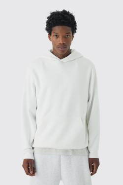 Basic Hoodie - White - L, White von boohoo