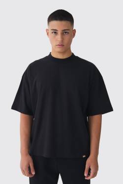 Kastiges Oversize T-Shirt - Black - S, Black von boohoo