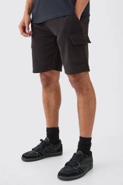 Lockere Cargo-Shorts - Black - Xl, Black von boohoo