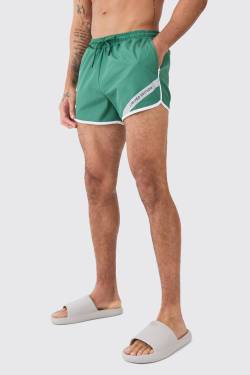 Mens Limited Edition Ripstop Badehose - Khaki - S, Khaki von boohooman