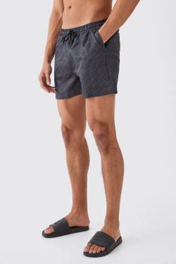 Mens Kurze Limited Edition Badehose - Schwarz - XL, Schwarz von boohooman