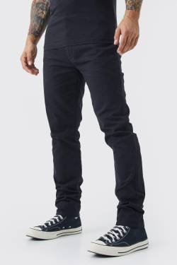 Mens Skinny Chino-Hose - Schwarz - 30, Schwarz von boohooman