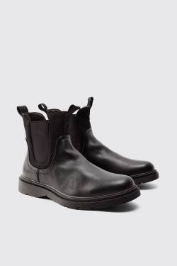 Mens Stiefel - Schwarz - 41, Schwarz von boohooman