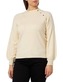 bridgeport Women's Strickpullover Turtleneck, Elfenbein, Medium/Large von bridgeport