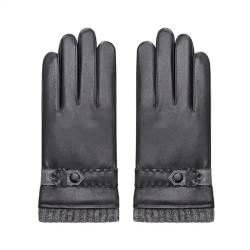 buddyboys Herren Boys Men Echte Kuh Split Leder Handschuhe Winter Warm Outdoor hochwertig schwarz Gr. 9 (L) von buddyboys