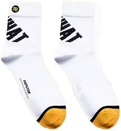 buddyboys Unisex Sportswear Crew Socken, weiß, 3 Paar = 6 Socken, Tennissocken, Sportsocken, Größe 39-42 - WHAT von buddyboys