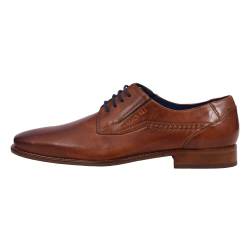 bugatti Herren Businessschuhe, Männer Business Schnürer, Wechselfußbett,Derby schnürung,büro,Freizeit,Schnuerschuhe,Cognac (6300),44 EU / 9 UK von bugatti