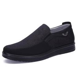 bumuam Herren Loafers Slip on Schuhe für Herren Walkingschuhe Bootsschuhe Bequemes Sneakers Leichtes aus Gehen Business Schuhe Atmungsaktiv Mesh Walkingschuhe Black 43 von bumuam