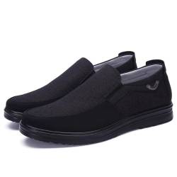 bumuam Herren Schuhe Mokassins Freizeitschuhe Bootsschuhe Loafers Slip On Schuhe Sportschuhe Laufschuhe Slippers Bequeme Atmungsaktive Sportschuhe Black 46 von bumuam