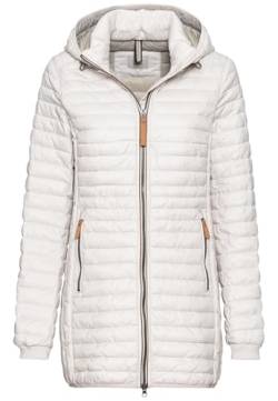 camel active Damen Steppjacke mit Abnehmbarer Kapuze Perlweiß womenswear-40 von camel active