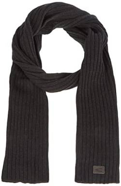 camel active Herren 407500/8V50 Knitted Scarf, Asphalt, Einheitsgröße von camel active