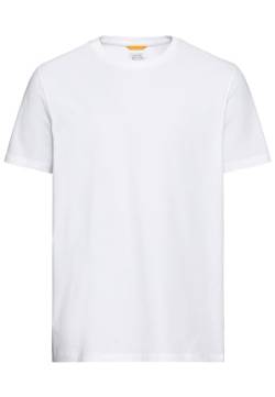 camel active Herren Basic Kurzarm T-Shirt mit Rundhalsausschnitt Weiß Menswear-L von camel active