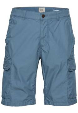 camel active Herren Regular Fit Cargo Shorts mit Minimal Print Blau menswear-34IN von camel active