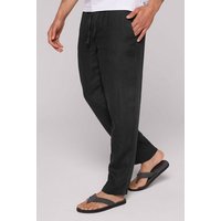 CAMP DAVID Leinenhose mit Logostick von camp david