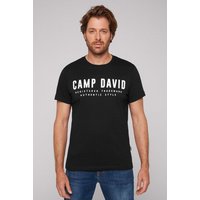 CAMP DAVID T-Shirt mit Logo Print auf der Vorderseite von camp david