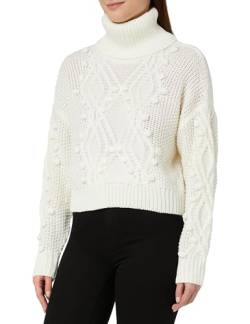 caneva Women's Strick Rollkragenpullover, Wollweiss, M-L von caneva