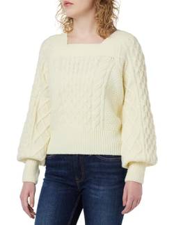 caspio Damen Strickpullover 11025483-CA06, Wollweiss, M/L von caspio