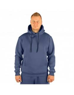 chuwak Unisex Premium Hoodie - Pullover mit Kapuze - Weicher Fleece-Pullover - Vielseitiger Komfort, stylisches Design und hervorragende Qualität - Ideal für Männer und Frauen, Blaues Indigo, L von chuwak