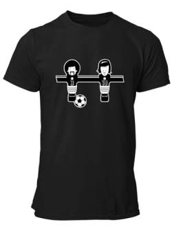 clothinx Herren T-Shirt Fußball Paul und Günter Schwarz Größe 3XL von clothinx