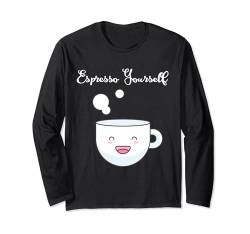 Espresso Yourself Kaffeetasse Langarmshirt von coffee gifts