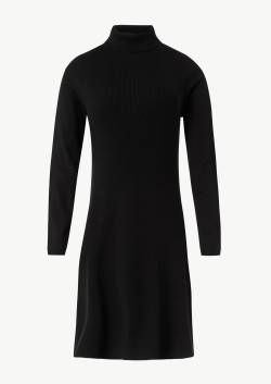 Ausgestelltes Rippstrickkleid mit Turtleneck von comma