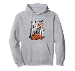 Lustiger Halloween-Geisterhund, Kürbis und süßer Geisterhund Pullover Hoodie von cool cute ghost dog, halloween outfit