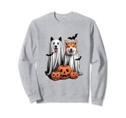 Lustiger Halloween-Geisterhund, Kürbis und süßer Geisterhund Sweatshirt von cool cute ghost dog, halloween outfit