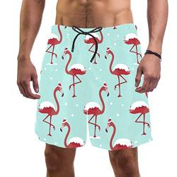 coosun Herren Badehose mit weihnachtlichem Hintergrund, Strand-Shorts, schnell trocknend, Mehrfarbig 14, Verschiedene Größen von coosun