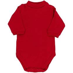 Bodysuit für Neugeborene mit langen Ärmeln,, Roter Body aus warmer Baumwolle, 6-9 Monate von corredino neonato