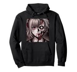 Horror Anime Manga Japan Japanisch Creepy Goth Pullover Hoodie von creepy horror apparel