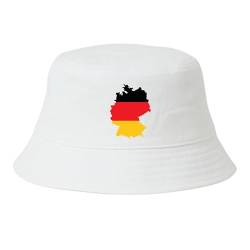 Deutschland Hut EM Fußball 2024 Herren Damen Anglerhut Fischerhut Bucket Hat Europameisterschaft Germany Fanartikel DE Public Viewing EM Deko Kappe Mütze Männer Frauen Fussball Adler Wappen von dalerno