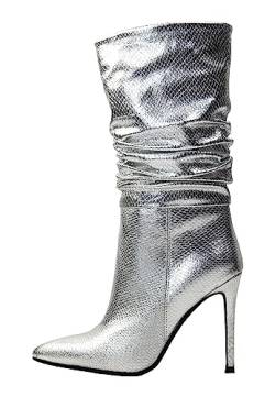 dedica Damen Stiefeletten, Silber, 38 EU von dedica