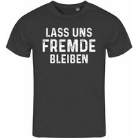 deinshirt Print-Shirt Herren T-Shirt Lass uns Fremde bleiben Funshirt mit Motiv von deinshirt