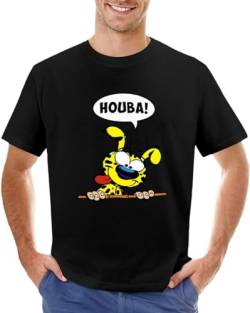 Marsupilami HUBA T-Shirt Short t-Shirt Cute Tops Heavy Weight t Shirts for Men Size XL von deran