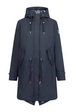 derbe Regenjacke Traveby Friese Flower Damen Dunkelblau 44 von derbe