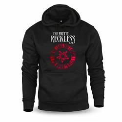 diari Das Pretty Reckless Logo Casual Herren Tops Kurzarm Hoodie Hooded Sweatshirt Black L von diari