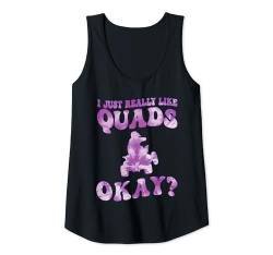 Damen Ich mag Quads einfach wirklich okay? quad Tank Top von dirt bike & dirt bike girl Gift